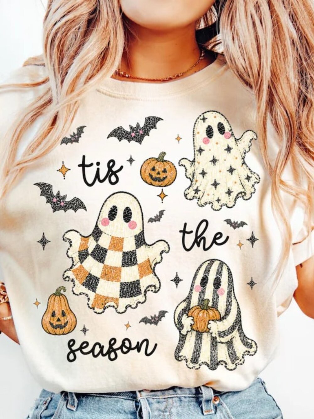 Cute Ghost Shirt, Funny Halloween Tee, Pumpkin Ghost Shirt